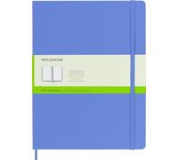 Moleskine Classic Plain Hardcover Notebook X-Large 19 x 25 cm 192 pages Hydrangea Blue