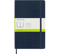 Moleskine Sapphire Blue Large Plain Notebook Soft - Free Tracked Delivery