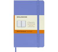Moleskine - Classic Notebook, Ruled Notebook, Hard Cover and Elastic Closure, Size Pocket 9 x 14 cm, Colour Hydrangea Blue, 192 Pages