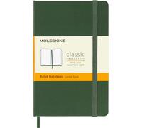 Moleskine Classic Notebook, Notebook With Ruled Pages, Hard Cover and Elastic Closure, Myrtle Green, Pocket, 9 x 14 cm, 192 Pages