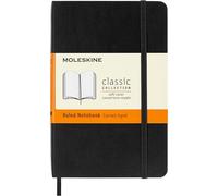 Moleskine Notebook Classic Ruled – Soft Cover, Elastic Closure – Black, Pocket 9 x 14 cm, 192 pages
