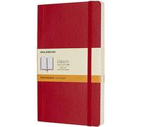 Moleskine - Classic Ruled Paper Notebook - Soft Cover and Elastic Closure Journal - Color Scarlet Red - Size Large 13 x 21 A5 - 192 Pages