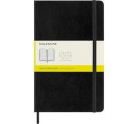 Moleskine Classic Soft Large Notebook - Squared, Softcover, Elastic Closure, Black, 13 x 21 cm