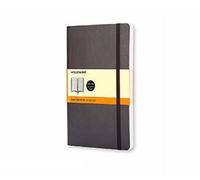 Moleskine Classic Ruled Paper Notebook, Soft Cover and Elastic Closure Journal, Color Black, Size Pocket 9 x 14 A6, 192 Pages