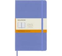 Moleskine - Classic Notebook, Ruled Notebook, Hard Cover and Elastic Closure, Size Large 13 x 21 cm, Colour Hydrangea Blue, 240 Pages