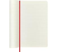 Moleskine Classic Notebook, Notebook With Ruled Pages, Soft Cover and Elastic Closure, Scarlet Red, Large, 13 x 21 cm, 192 Pages