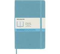 Moleskine Classic Notebook, Soft Cover, Large (5" x 8.25") Dotted, Reef Blue, 192 pages