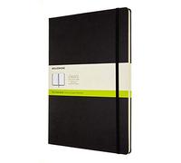 Moleskine Classic Plain Notebook, Hard Cover and Elastic Closure, Size A4 21 x 29.7 cm, Colour Black, 192 Pages