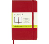 Moleskine Classic Plain Paper Notebook Hard Cover and Elastic Closure Journal