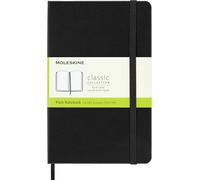 Moleskine Medium Plain Hardcover Notebook: Black