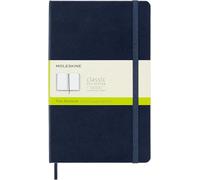 Moleskine Sapphire Blue Large Plain Notebook Hard