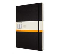 Moleskine Classic Ruled Notebook, Hard Cover and Elastic Closure, 192 Pages, Black, Size A4, 21 x 29.7 cm