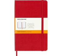 MEDIUM RULED HARDCOVER NOTEBOOK SCARLET - New Hardback - N245z