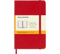Moleskine Pocket Ruled Notebook Red