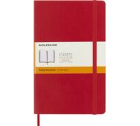 Moleskine - Classic Ruled Paper Notebook - Soft Cover and Elastic Closure Journal - Color Scarlet Red - Size Large 13 x 21 A5 - 192 Pages