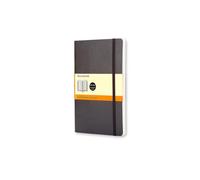 Moleskine Classic Ruled Paper Notebook, Soft Cover and Elastic Closure Journal, Color Black, Size Pocket 9 x 14 A6, 192 Pages