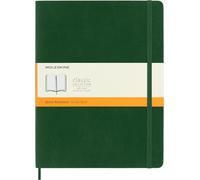 Moleskine Classic Ruled Paper Notebook - Soft Cover and Elastic Closure Journal - Color Myrtle Green - X- Large 19 x 25 A4 - 192 Pages