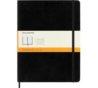 Moleskine Classic Ruled Paper Notebook, Soft Cover and Elastic Closure Journal, Color Black, Size Extra Large 19 x 25 A4, 192 Pages