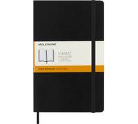 Moleskine Classic Ruled Paper Notebook - Soft Cover and Elastic Closure Journal - Color Black - Large 13 x 21 A5 - 192 Pages