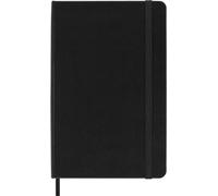 Moleskine Classic Squared Paper Notebook, Hard Cover and Elastic Closure Journal, Color Black, Size Medium 11.5 x 18 cm, 208 Pages