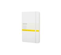 Moleskine Classic Squared Paper Notebook, Hard Cover and Elastic Closure Journal, Color White, Size Pocket 9 x 14 A6, 192 Pages