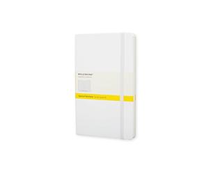 Moleskine Classic Squared Paper Notebook, Hard Cover and Elastic Closure Journal, Color White, Size Pocket 9 x 14 A6, 192 Pages