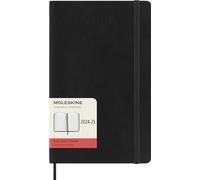 Moleskine 2025 18-Month Daily Large Softcover Notebook: Black - 8056999270544