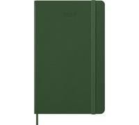 Moleskine Daily Planner 2027, Hard Cover 12 Month Diary with Elastic Closure, Large 13x21 Cm, Myrtle Green