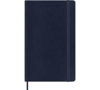 Moleskine Daily Planner 2027, Soft Cover 12 Month Diary with Elastic Closure, Large 13x21 Cm, Sapphire Blue
