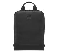 Moleskine Device Bag Classic Leather Vertical PC Backpack – 15'' Laptop, 30x8.5x40 cm – Black