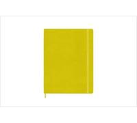Moleskine Extra Large Ruled Notebook – Silk Hardcover, Elastic Closure, Hay Yellow