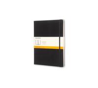Moleskine Classic Notebook, Notebook With Ruled Pages, Hard Cover and Elastic Closure, Black, XL, 19 x 25 cm, 192 Pages