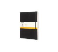 Moleskine Classic Notebook, Notebook With Ruled Pages, Hard Cover and Elastic Closure, Black, XL, 19 x 25 cm, 192 Pages