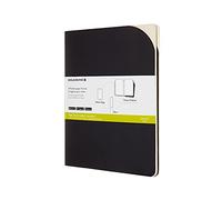 Moleskine Extra Large Size 19 x 25 cm Smart Cahier Journals, Digital Ruled Cahier Notebooks, Compatible with Pen+, Cardboard Cover, Colour Black, 120 Pages, Set of 2