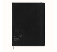 Moleskine Smart Notebook, Smart Writing System, Smart Notebook with Soft Cover, Ruled Pages and Elastic Closure, XL Format 19 x 25, Colour Black