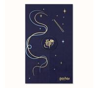 Moleskine Gift Box Harry Potter Wizarding World Spells Collection, Gift Box with Rollerball Pen, Washi Tape, and Protego Maxima Phosphorescent Hard Cover Ruled Notebook, Large 13 x 21 cm