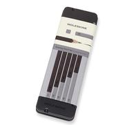 Moleskine Graphite Drawing Pencil Set 5 Graded Pencils, Colours Black and Grey