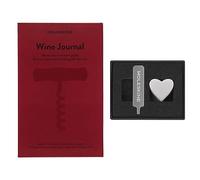 Moleskine Heart Pin for Notebook or Diary, Heart Pin, Personalise Closure with Elastic, Personalised Gift Ideas, Silver Colour