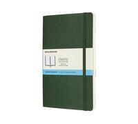 Moleskine Classic Dotted Paper Notebook - Soft Cover and Elastic Closure Journal - Color Myrtle Green - Large 13 x 21 A5 - 192 Pages