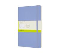 Moleskine Large Plain Softcover Notebook Hydrangea Blue
