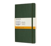 Moleskine Classic Ruled Paper Notebook - Soft Cover and Elastic Closure Journal - Color Myrtle Green - Large 13 x 21 A5 - 192 Pages