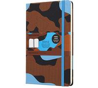 Moleskine Limited Collection Notebook Blend 18 Large Ruled Camouflage Blue