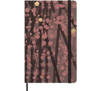 Moleskine - Limited Edition Notebook, Sakura Notebook with Themed Graphics, Ruled Layout and Fabric Hard Cover, Size Large 13x21cm, 240 pages