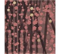 Moleskine - Limited Edition Sakura Creative Set, Sakura Notebook with Themed Graphics, Plain Layout and Fabric Hard Cover, Set 5 Coloring Pensils