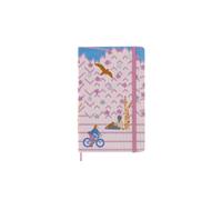 Moleskine Limited Edition Sakura Notebook – Lined, Bicycle Theme, 13x21cm, Dark Pink