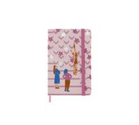 Moleskine Limited Edition Notebook, Sakura Notebook, Lined Layout and Fabric Hard Cover, 9 x 14 cm Pocket Size, Couples Theme and Dark Pink Colour