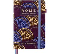 Moleskine Luxe Rome City Notebook, Notebook with Travel Contents, HardCover in Fabric and Closure with Elastic, Pocket Format 9 x 14 cm