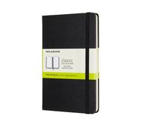 Moleskine Medium Plain Hardcover Notebook: Black