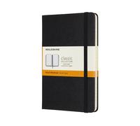 MEDIUM RULED HARDCOVER NOTEBOOK BLACK - New Hardback - N245z