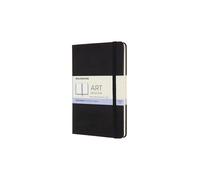Moleskine Medium Size 11.5 x 18 cm Art Sketchbook, Sketchbook for Drawings, Paper Suitable for Pencils, Pastels, Fountain Pens and Markers, Hard Cover, Colour Black, 88 Pages